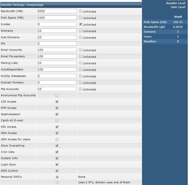 Introduction to the Admin area in the DirectAdmin