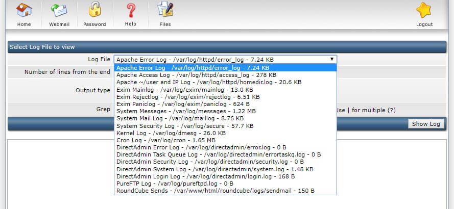 Introduction to the Admin area in the DirectAdmin
