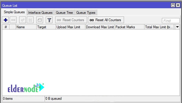 management bandwidth mikrotik via winbox