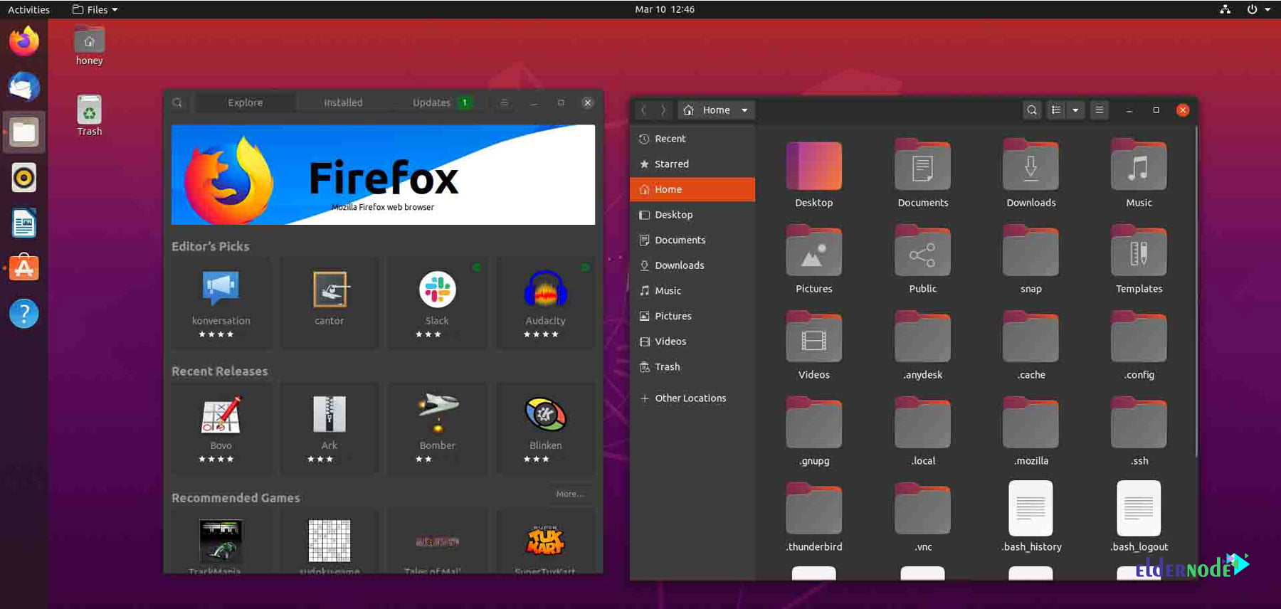 Ubuntu 20.04 theme view