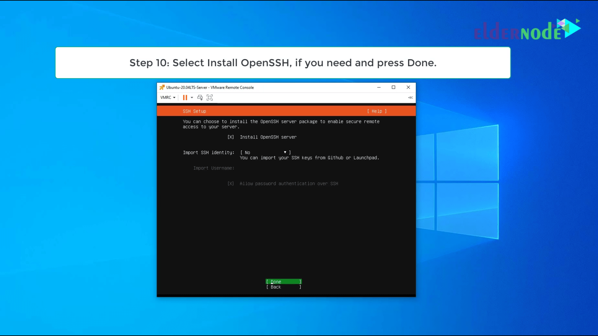 ubuntu vm on windows 10