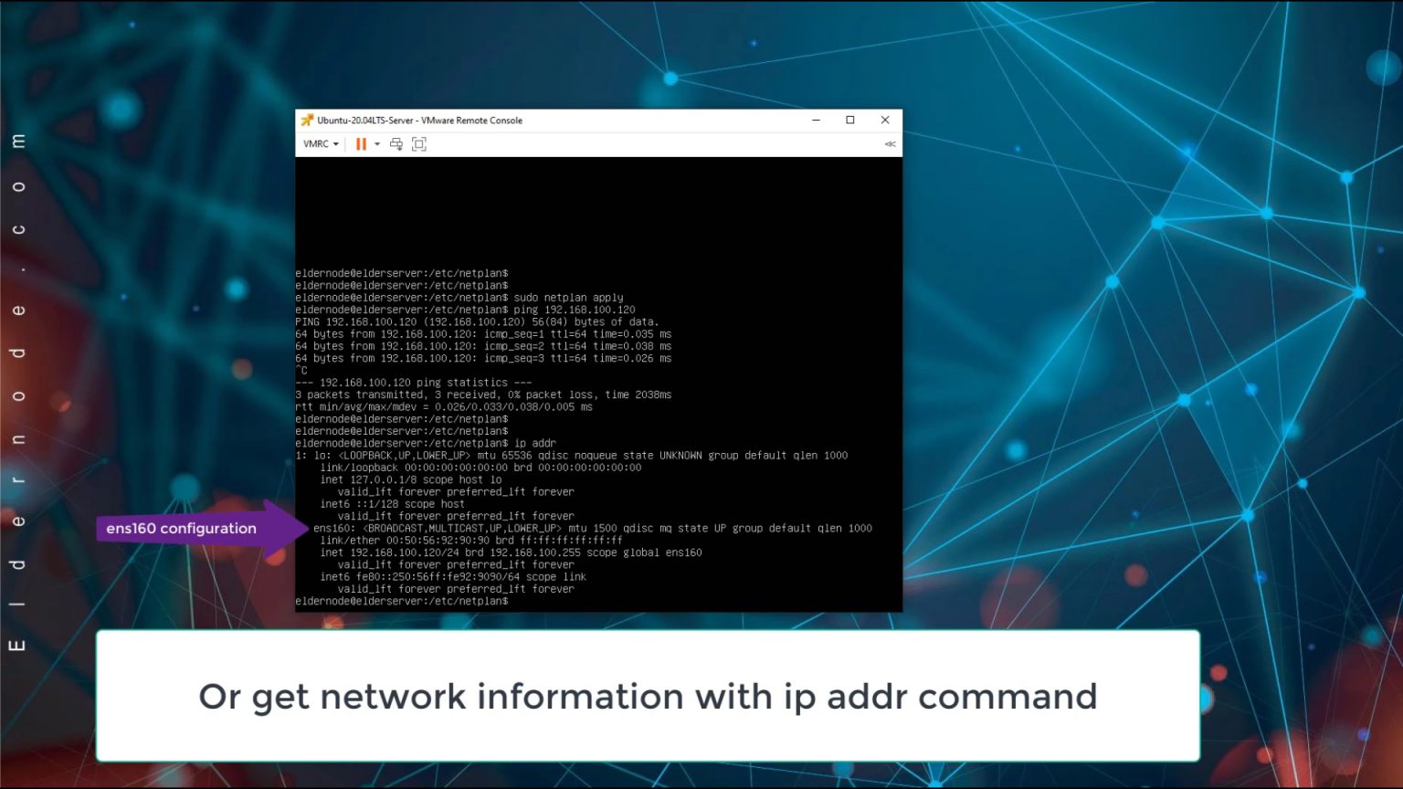Set IP static on Ubuntu 20.04 LTS Server with netplan Eldernode Blog