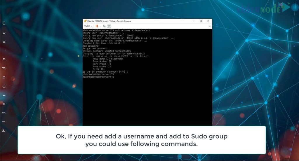 create new sudo user ubuntu