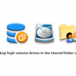 Backup high volume drives in the shared folder on NAS