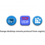 Change desktop remote protocol from registry
