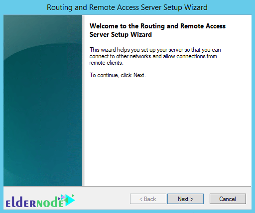 Routing and Remote access server setup wizard