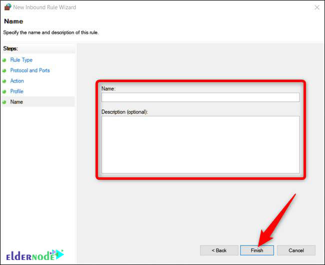 name and description settings