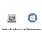 Reduce the volume of the Windows server