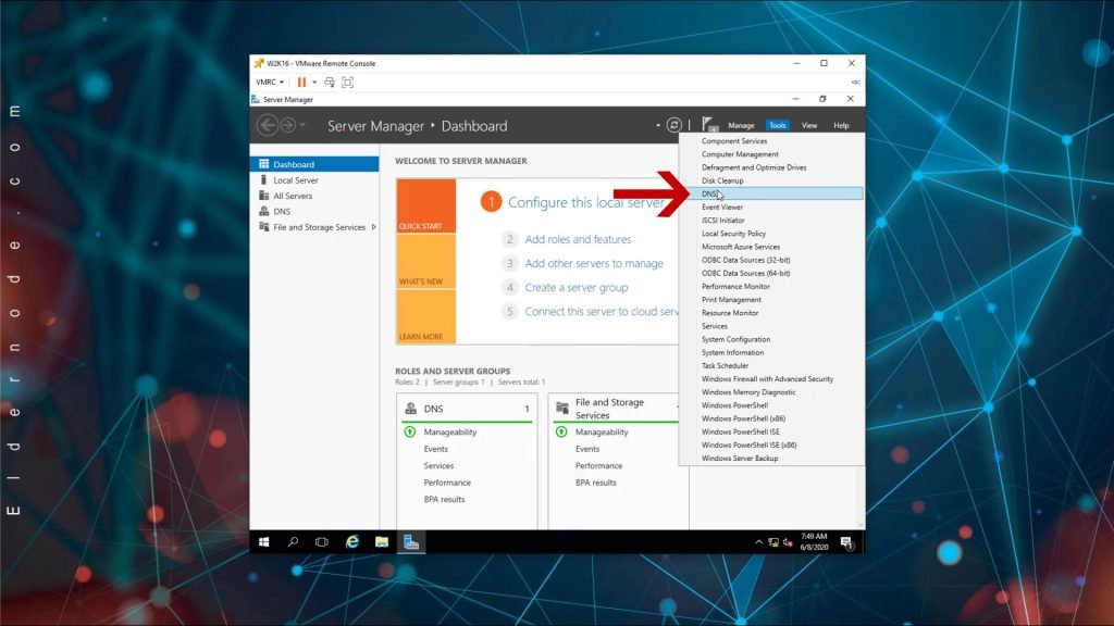 Tutorial Configure DNS On Windows Server 2016 - Eldernode Blog