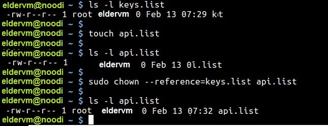 view key list on linux