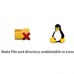 How to Make File and directory undeletable in Linux