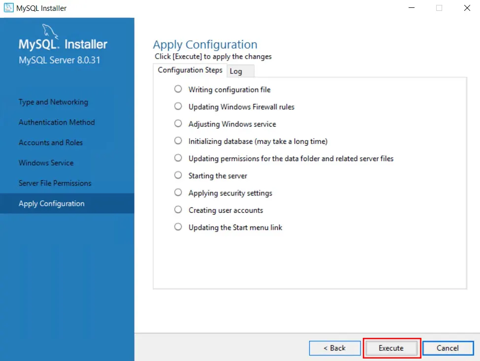 MySQL-Apply-Configuration