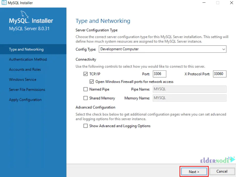 MySQL-type-and-networking