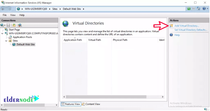 Virtual Directory on Windows IIS Server