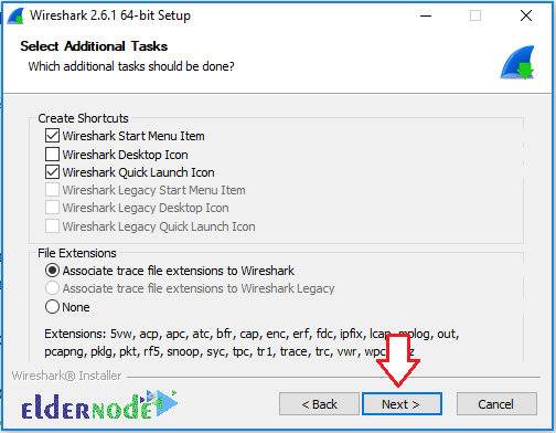 wireshark tools shortcut