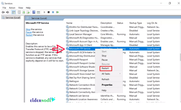 setting up ftp server on windows