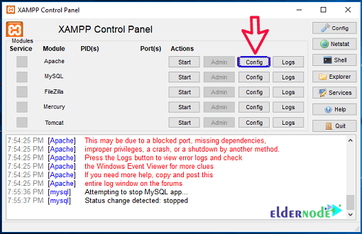 configure xampp apache web server remote