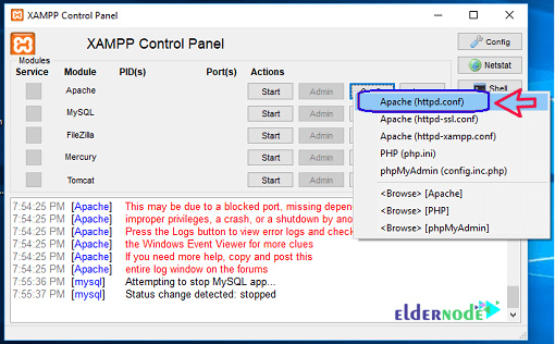 configure xampp on windows 10-4