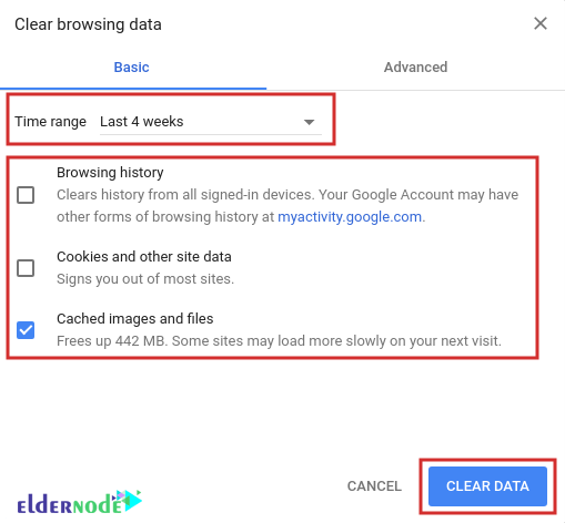 how to clear the browser cache