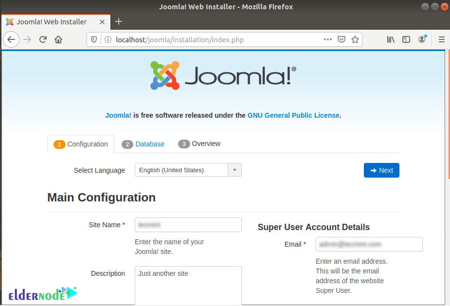 install joomla on debian 10