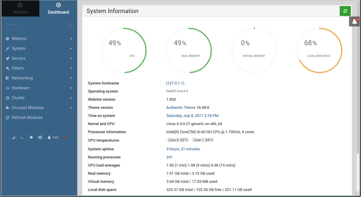 install webmin centos