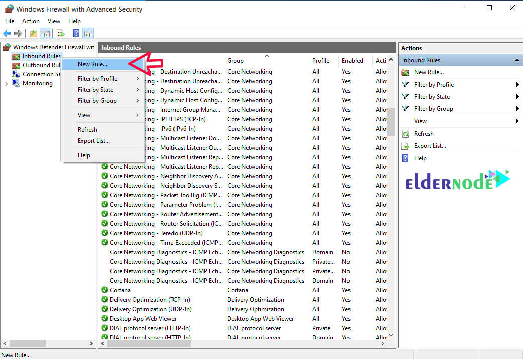 How to add a Rule in Windows Firewall