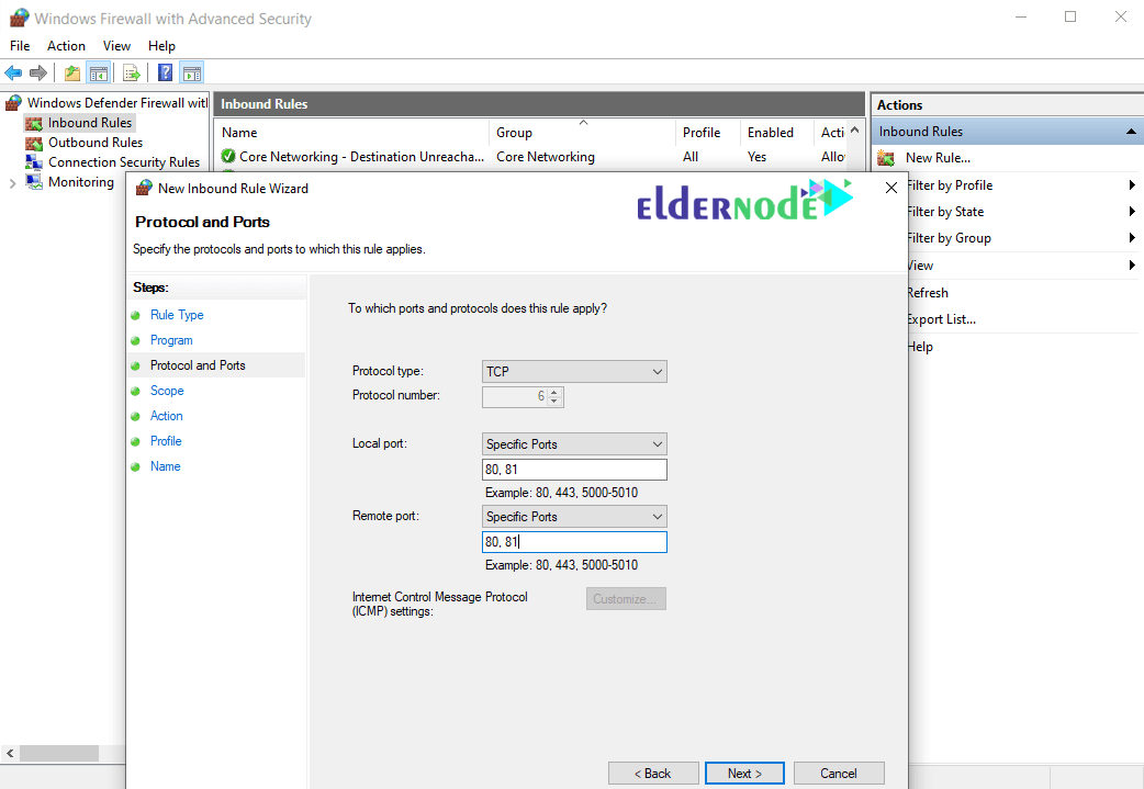 How to add a Rule in Windows Firewall
