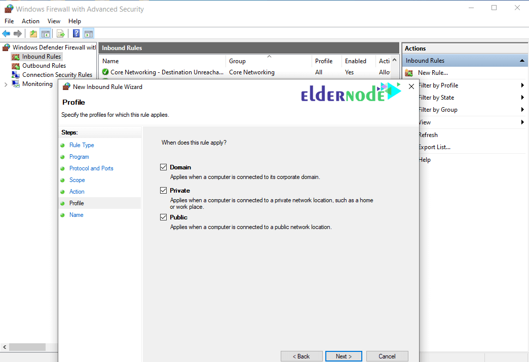 How to add a Rule in Windows Firewall
