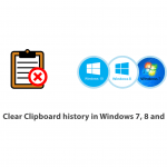 How to clear Clipboard history in Windows 7, 8 and 10