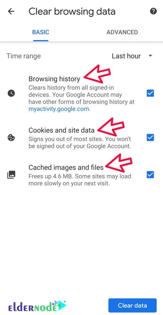 how to delete history on google chrome on phone