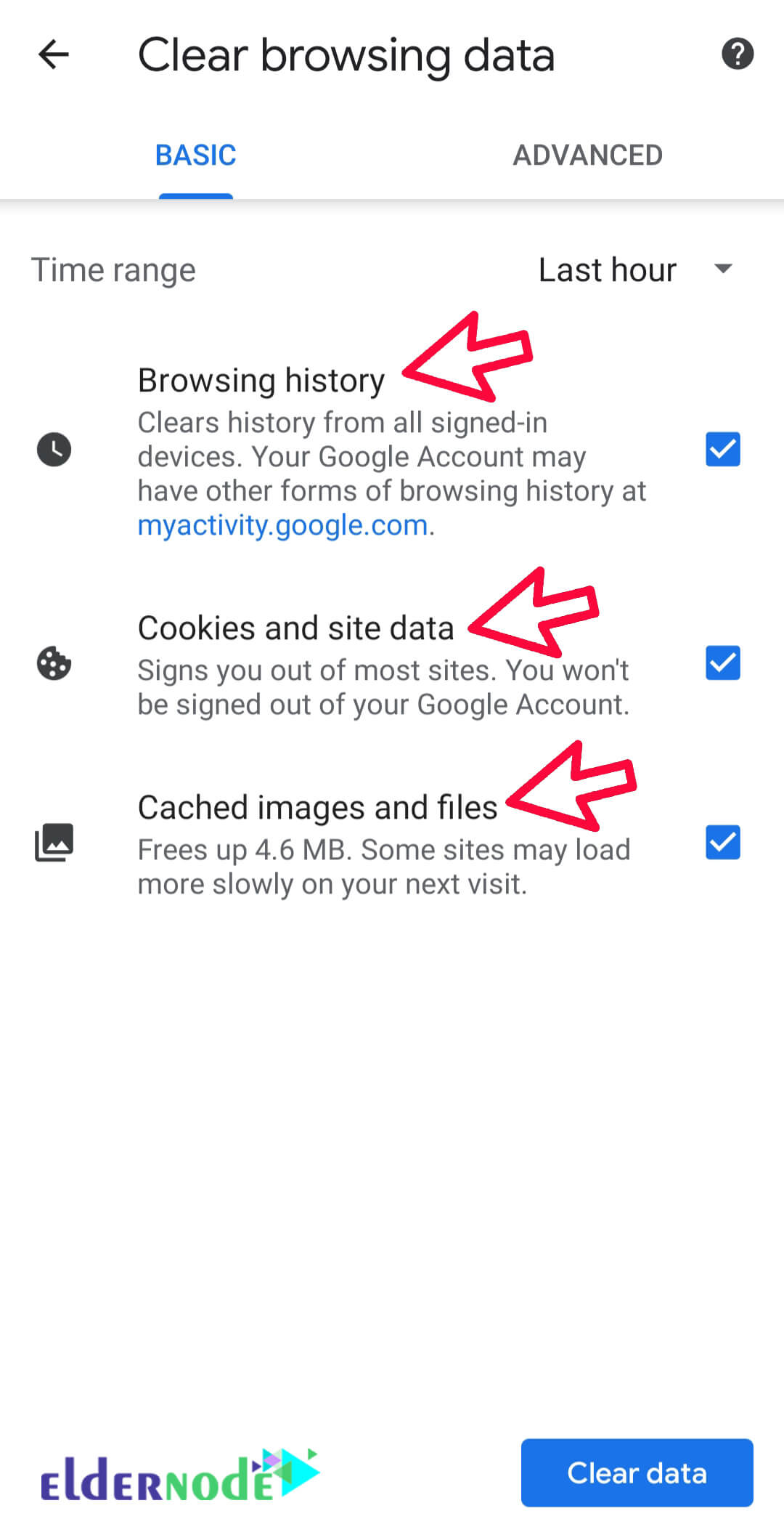 How to clear google chrome history on android phone eldernode blog