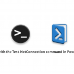 how to work with the test-netconnection command in powershell