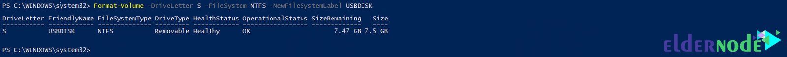 PowerShell commands for working with hard disk