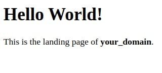 landing test for LEMP