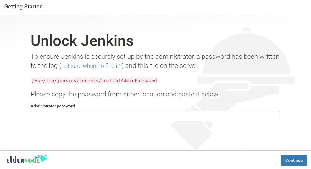 Unlock Jenkins screen on Ubuntu