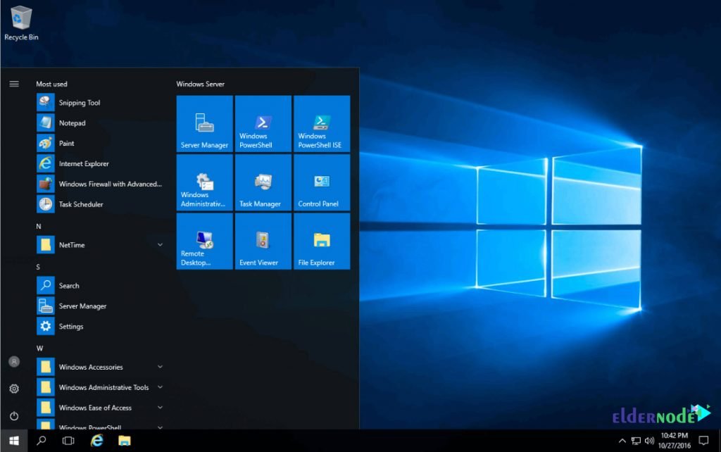 Windows Server 2016 environment