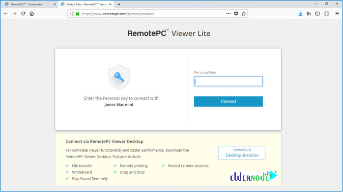 howt o connect using remotepc