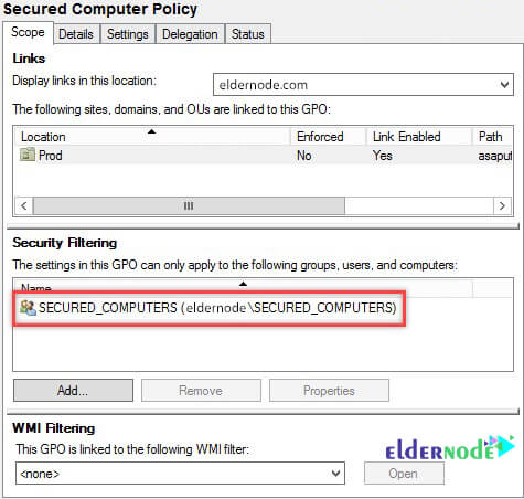 security filtering in active directory