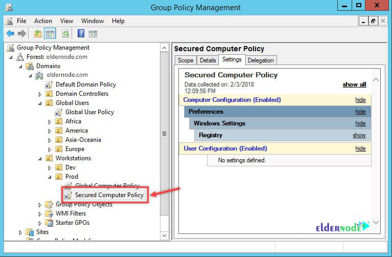 Group Policy management
