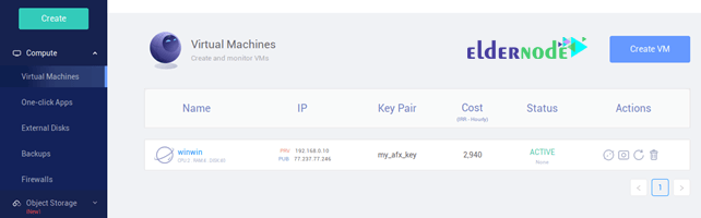 create and monitor vm
