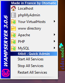 how to run wamp server on rdp admin