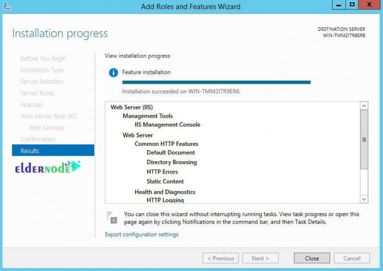 Tutorial install IIS web server on the RDP admin 2016