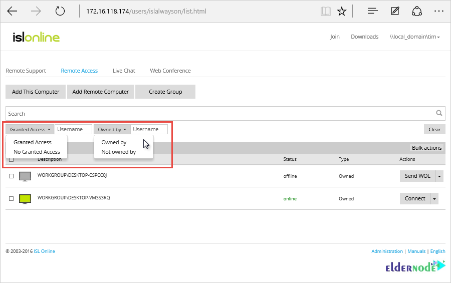 Filter your computers