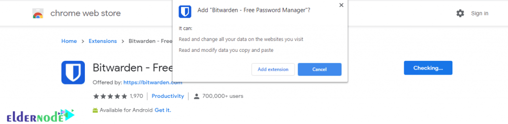 how to add bitwarden extension
