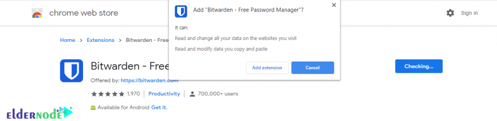 bitwarden browser extension