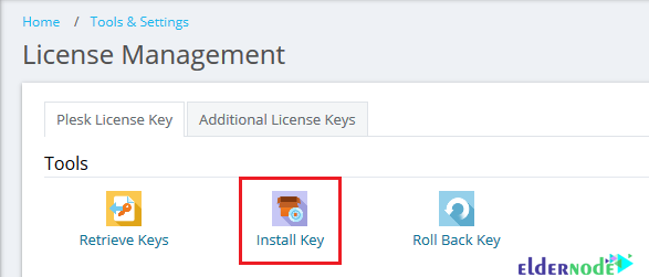 how to install key in plesk installation on centos
