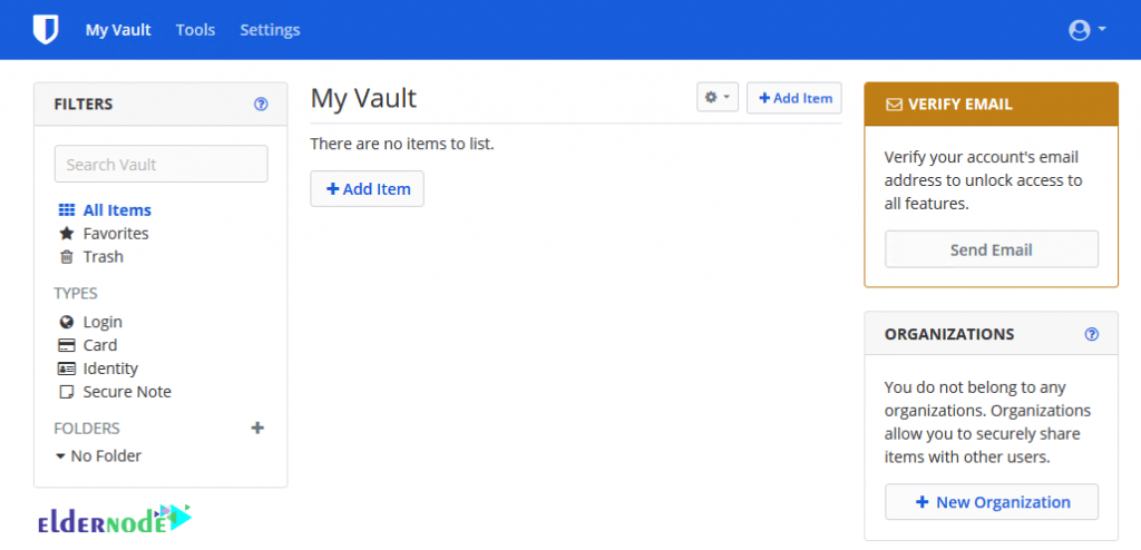 bitwarden my vault