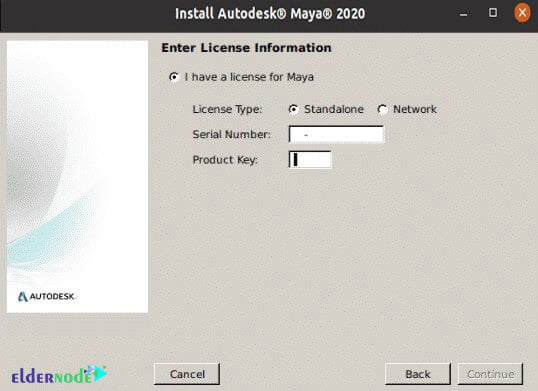 how to enter license information