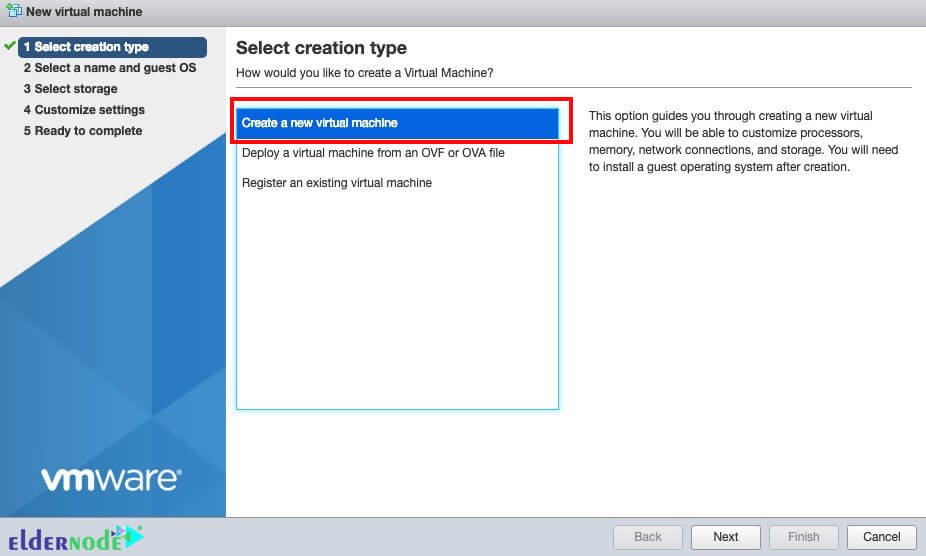 how to create virtual machine in esxi