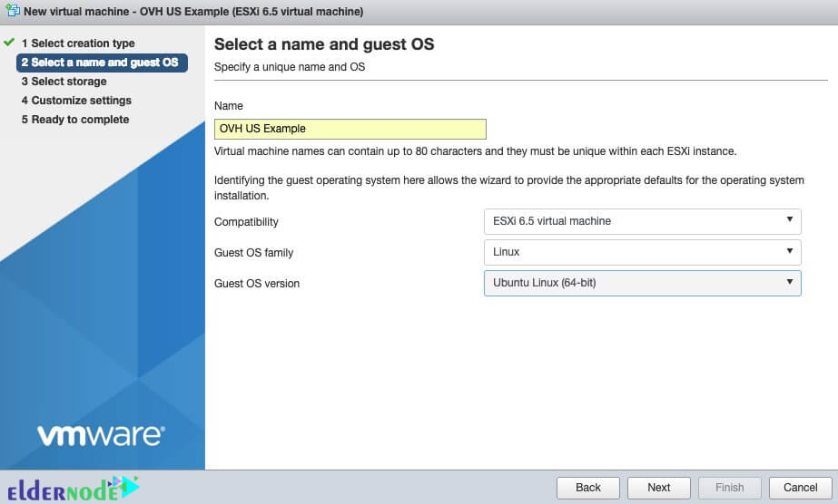 how to create second vm in esxi 6.5